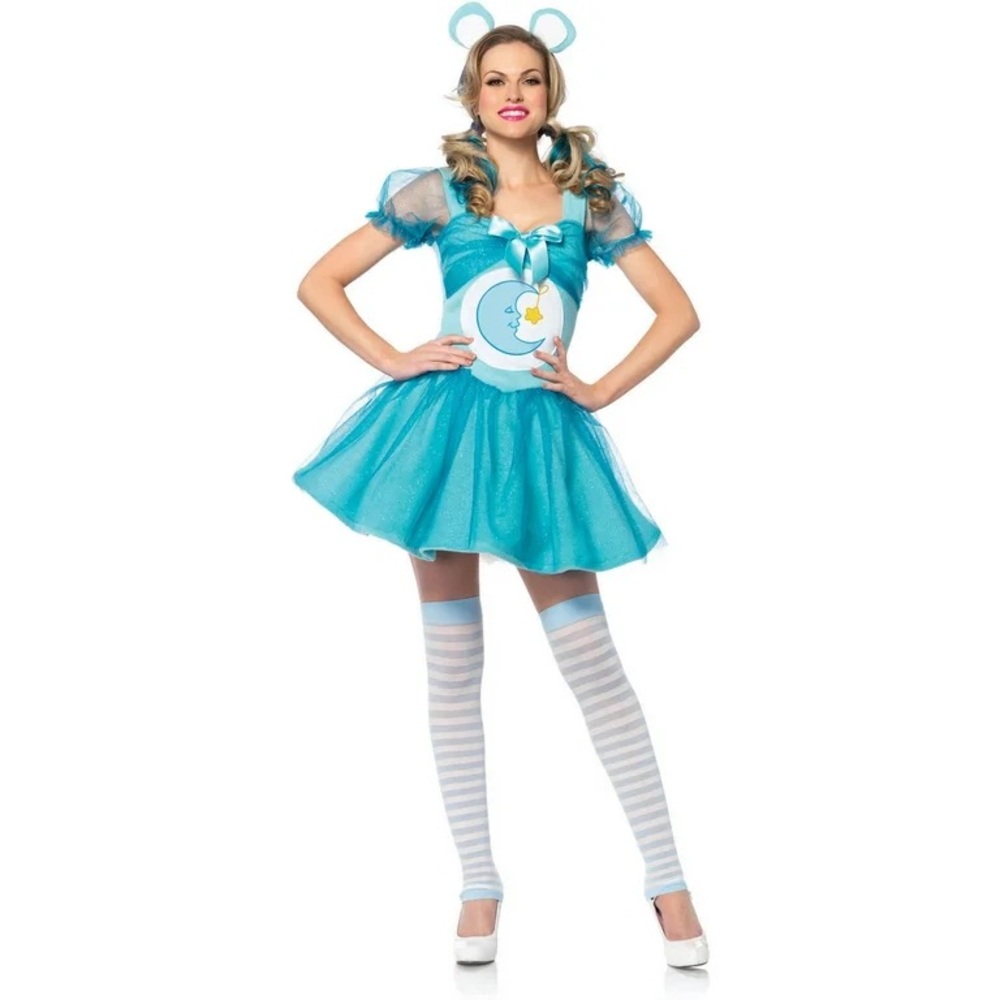 Women’s Sexy Care Bear Leg Avenue Halloween Costume, Adult Halloween 8/10 New